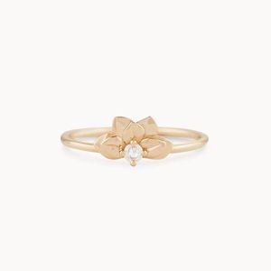 BLUBOHO Dahlia Flower Bloom Ring